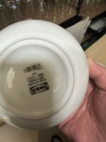 IKEA Schüssel Set Weiss Suppenschüssel Dessertschale 6 Stk