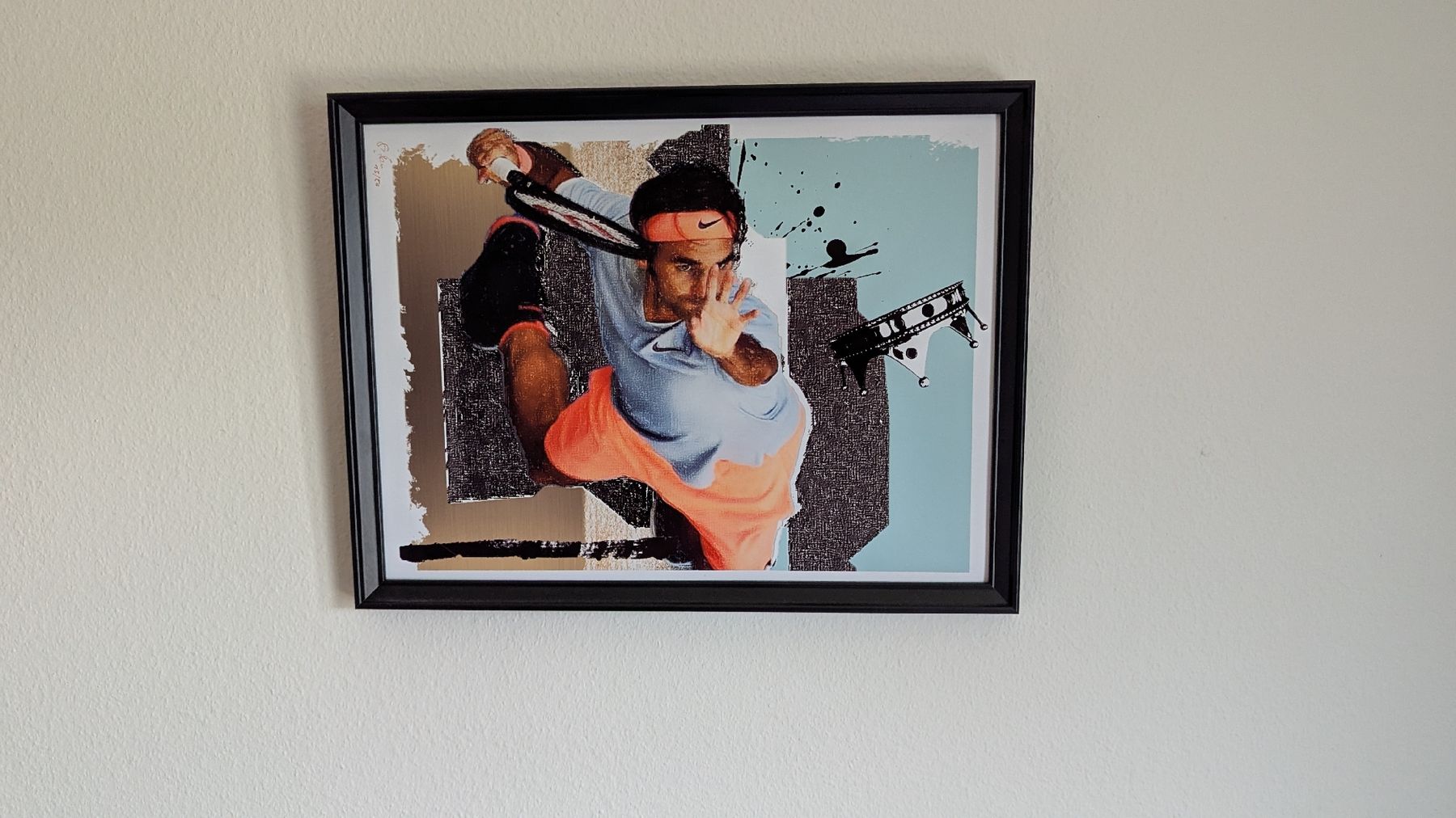 Foto & Immagini: Roger Federer Pop Art Kunstdruck, gerahmt - – Usato da Urdorf venduto da Lenny001 3
