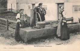 Unterwalden (NW / OW) Trachten am Brunnen