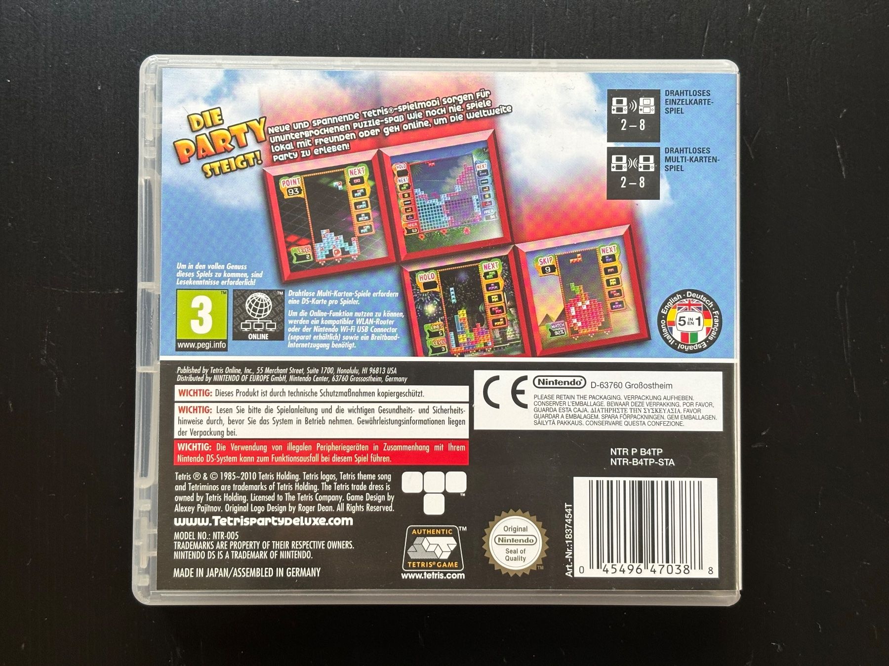 Nintendo Giochi: Tetris Party Deluxe Nintendo DS – Usato da Zürich venduto da Dororo 1