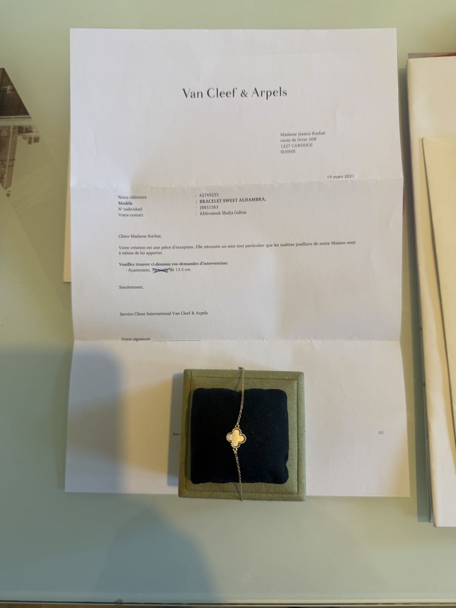 Van Cleef Bracciali & Braccialetti: Bracelet Van Cleef &Arpel Alhambra – Nuovo e nell'imballaggio originale da Petit-Lancy venduto da Rah4 1