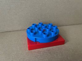Lego Duplo Drehplatte rot blau Ersatzteil, Einzelteil