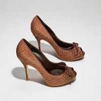 NEUE Gianvito Rossi Designer Peep Toe Pumps Leder Gr.- 39