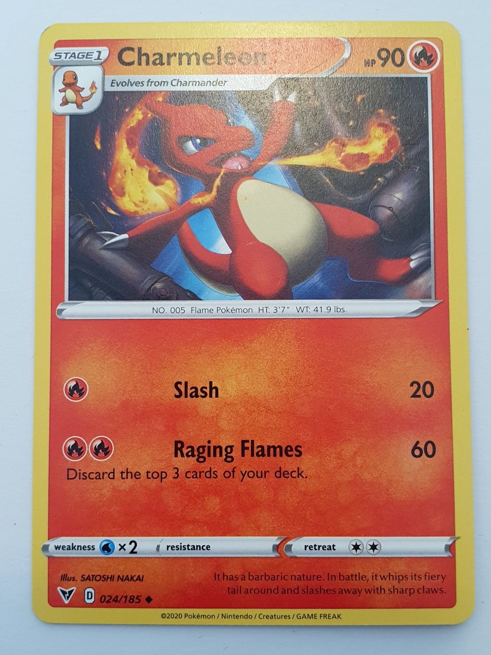 Pokémon Carte collezionabili: Charmeleon / 2020 Pokémon – Usato da Oberdorf BL venduto da BaldenEagle