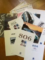 PEUGEOT 806 grosses Konvolut Prospekte & Preislisten Schweiz