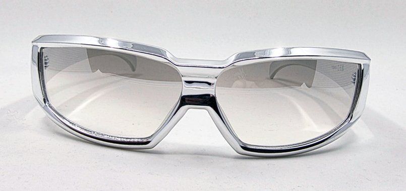Occhiali & Lenti: Chromeo Spacy - Chrom-Silber Sonnenbrille – Nuovo (secondo la descrizione) da Zürich venduto da Numark