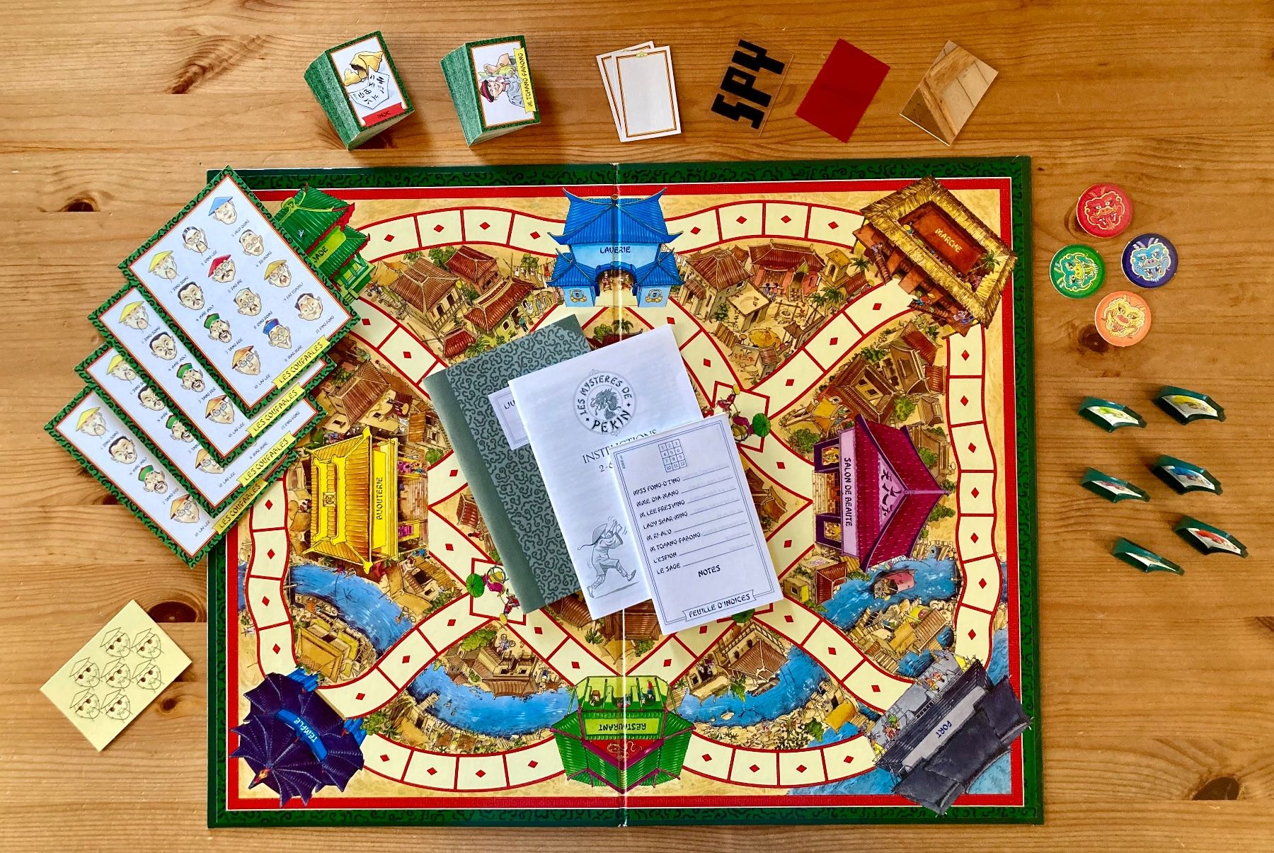 Jeu De Société Vintage MB – Les Mystères De Pékin (1987) – Complet En Bon état