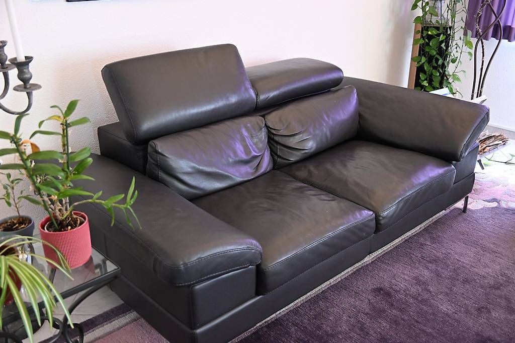Sofas: 2-er und 3-er Sofa, Leder – Gebraucht aus Niederscherli von chr_nwk6 2