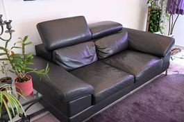 3-er Sofa, erstklassiges Leder