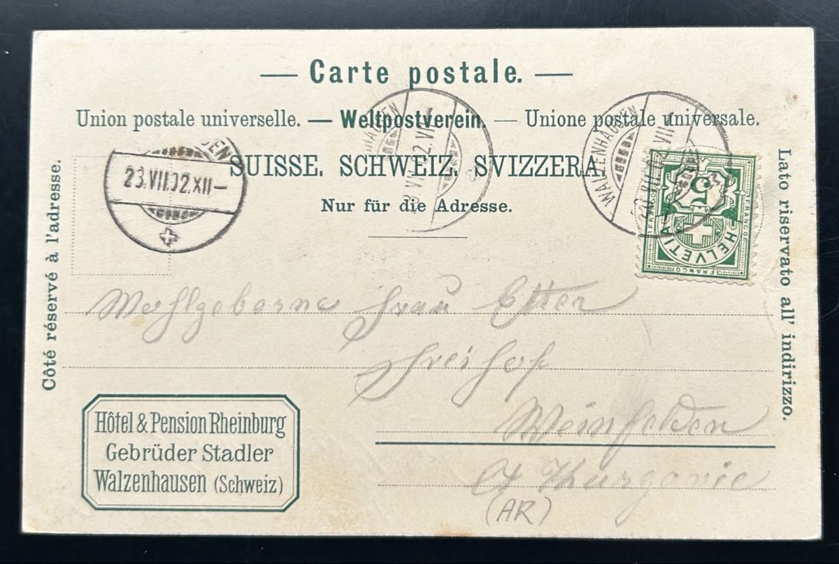 Cartoline postali: Gruss aus Walzen Litho  – Usato da Horw venduto da Tellbub 1