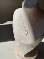 Unikat Edelstein Halskette, 18K vergoldeter Edelstahl