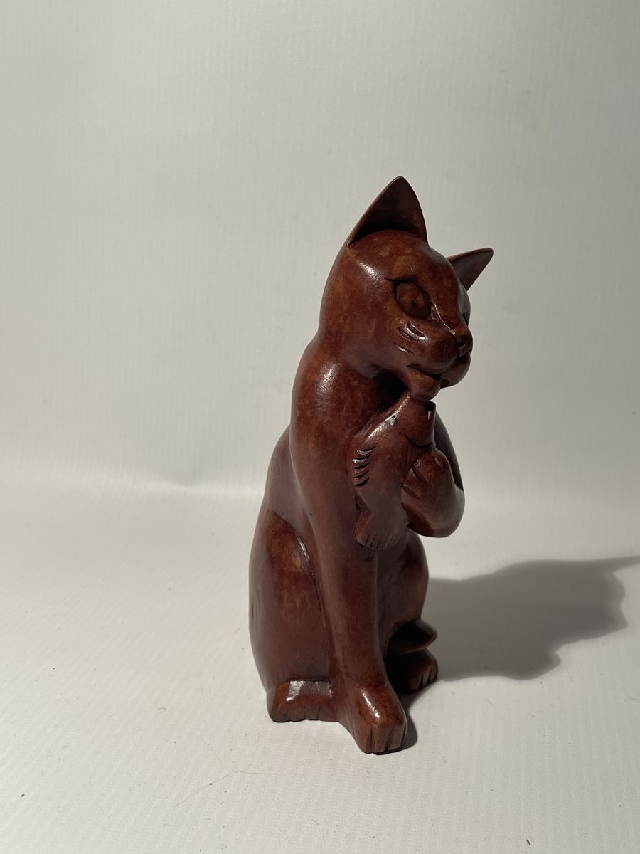 Statuette: Statues- pack 2 chats sculptés à la main  – Nuovo (secondo la descrizione) da Renens VD venduto da sas_6vhd 1