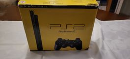 PS2 Slim mit 2 Controllern in OVP / Top Zustand