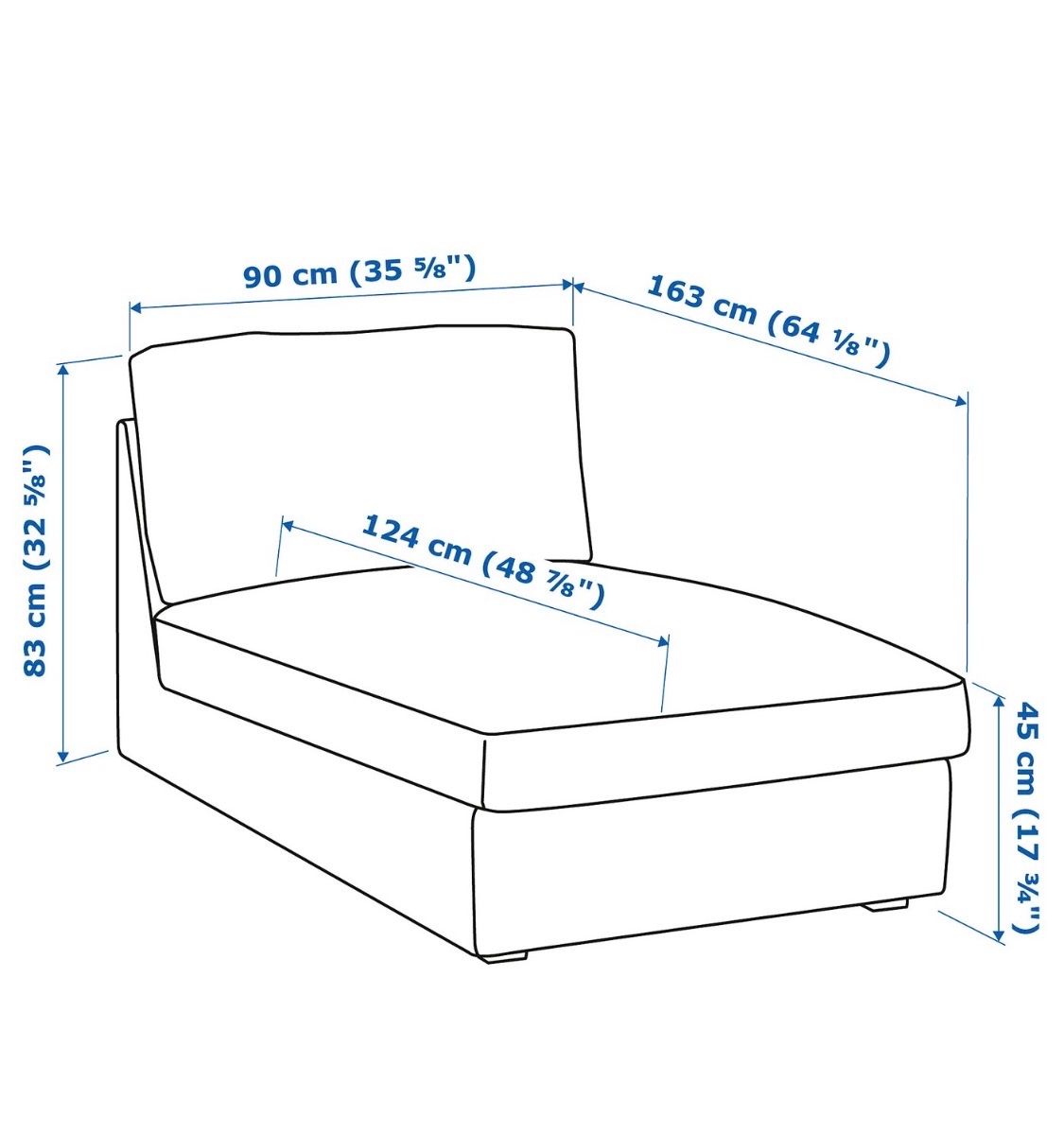 Ikea Sofas: Sofa/Recamiere grau – D'occasion à Bauma par Marisa17 2