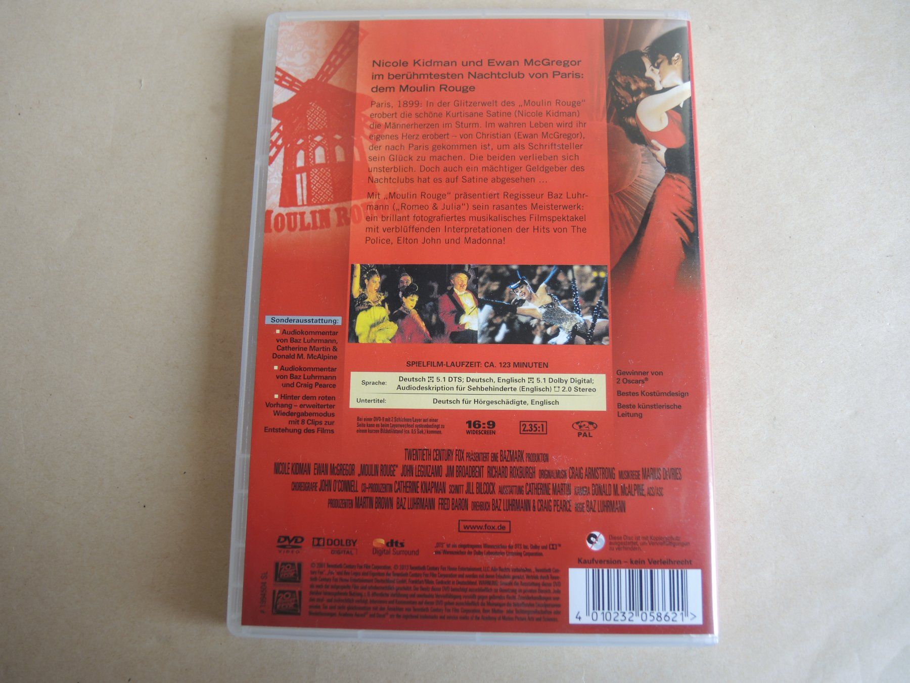 Alle DVDs: Moulin Rouge DVD Nicole Kidman Ewan McGregor – Gebraucht aus Rorschach von maeck8 2