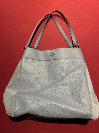 Coach Handtasche blau Leder Wildleder top zustand wie neu!
