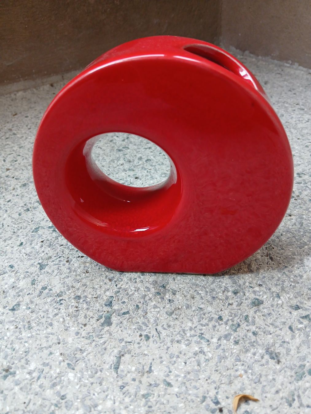 Vasi & Recipienti: Rote Designervase, modernes Wohndekor. – Usato da Hittnau venduto da Agi010