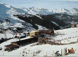 LENZERHEIDE-VALBELLA Mittelstation Rothornbahn - Skifahrer