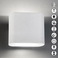 LED Aussen Wandleuchte, Akku, 10 cm Höhe