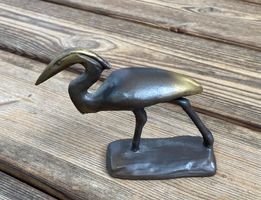 BAG Turgi Sammelfigur Kranich Bronze
