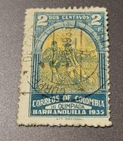 Kolumbien 1935 alte briefmarke