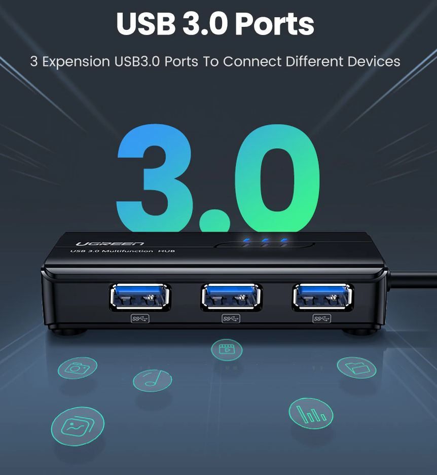 Hubs & Switches: USB Ethernet USB 3.0 auf RJ45 HUB – Neu und originalverpackt aus Unterägeri von RmOnline 3