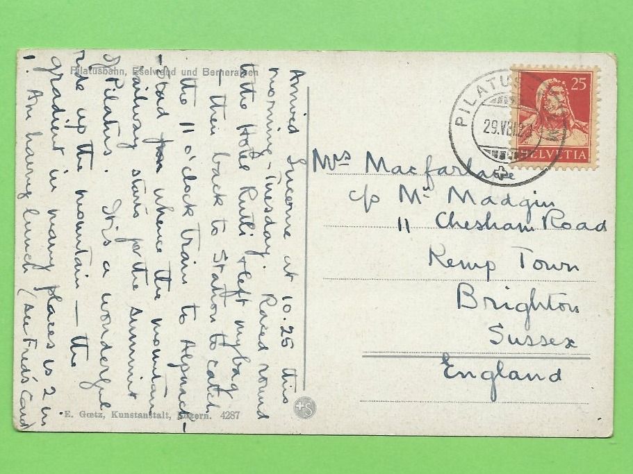 Cartoline postali: Pilatusbahn, Eselwald – Usato da Zürich venduto da t24_de 1