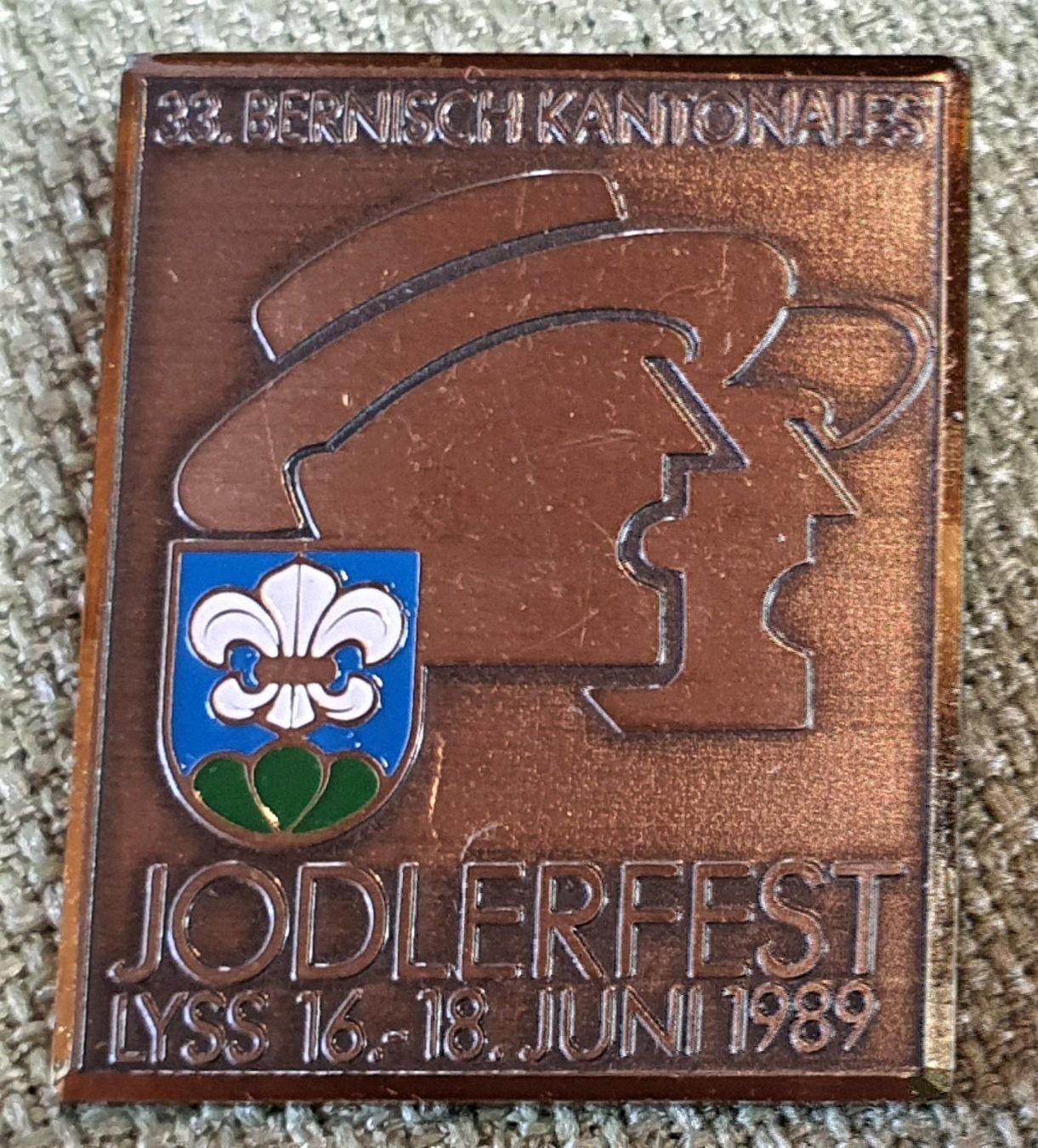 Coperchi dei cremini per caffè: D357 - Jodlerfest Lyss Bern 1989 Suisse – Usato da Reinach BL venduto da Boston-Verkauf