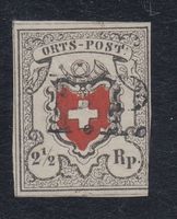 1850 / Orts-Post Nr.13 l mit Kreuzeinfassung und PP. von ZH