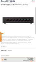 neuer Cisco Desktop Switch SF110D-08