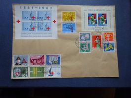 1962 Brief mit diversen Marken