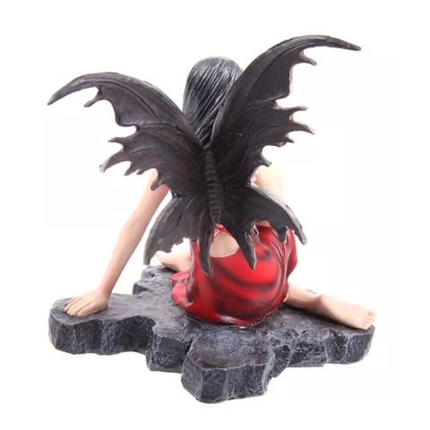 Figurines: Dunkle Fee auf Felsen - rot – Neuf avec emballage d'origine à Menzingen par fairy123 3