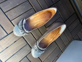 Chie Mihara taupe leather heels size 35 NP 250 FR!