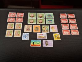 Verschiedene Briefmarken Schweiz