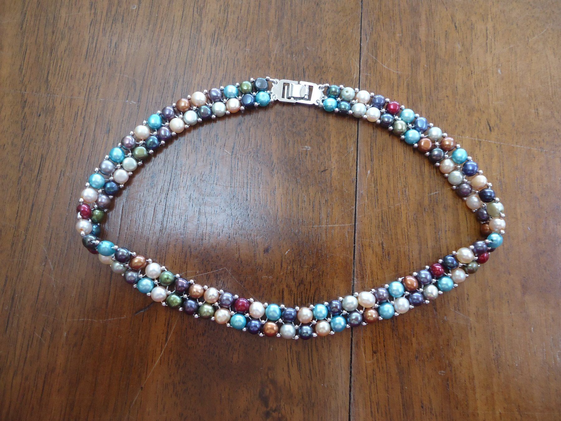 Catenine: Collier "tour de cou" en perles multicolores – Nuovo (secondo la descrizione) da Vessy venduto da mafabe