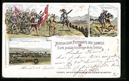 Litho Murten, Gesamtansicht, Hallwyl und
