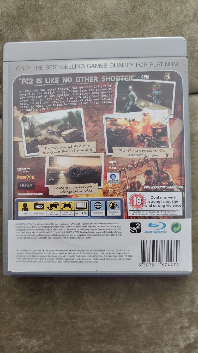 Sony Spiele: Far cry 2 PS3 – Gebraucht aus Ballwil von eldave 1