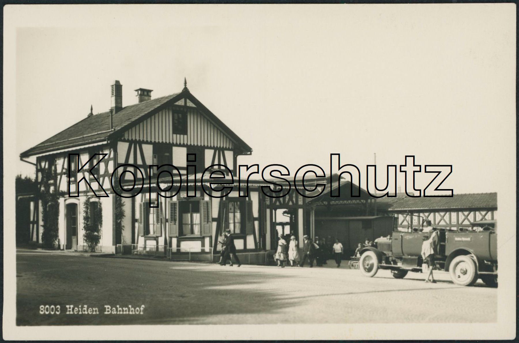 Cartoline postali: AR Heiden - Bahnhof - Bahn RHB - Postauto – Nuovo (secondo la descrizione) da Schindellegi venduto da Jonathan77