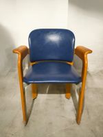 4 Stühle in Blau von Bruno Rey