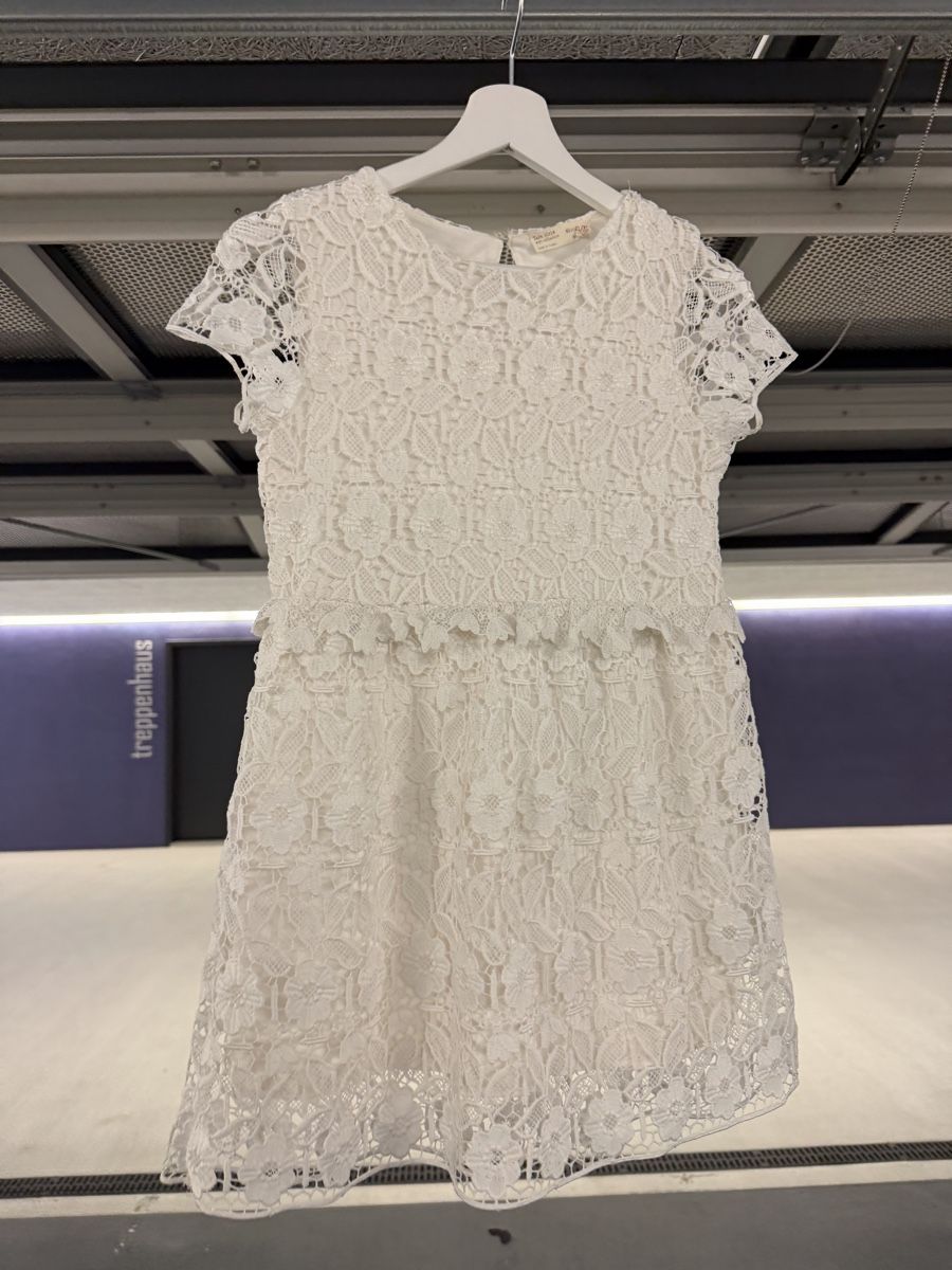Zara Vestiti & Gonne: Mädchen Kleid weiss Spitze  – Usato da Freienbach venduto da dan_9rjy