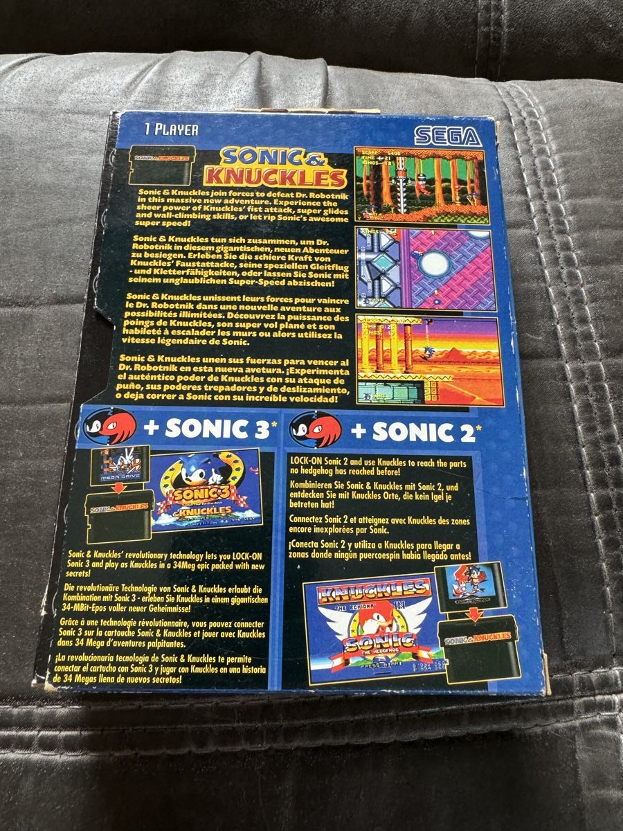 Sega Giochi: Sonic & Knuckles Megadrive pal complet – Usato da Lausanne venduto da sauvezretrogames 2