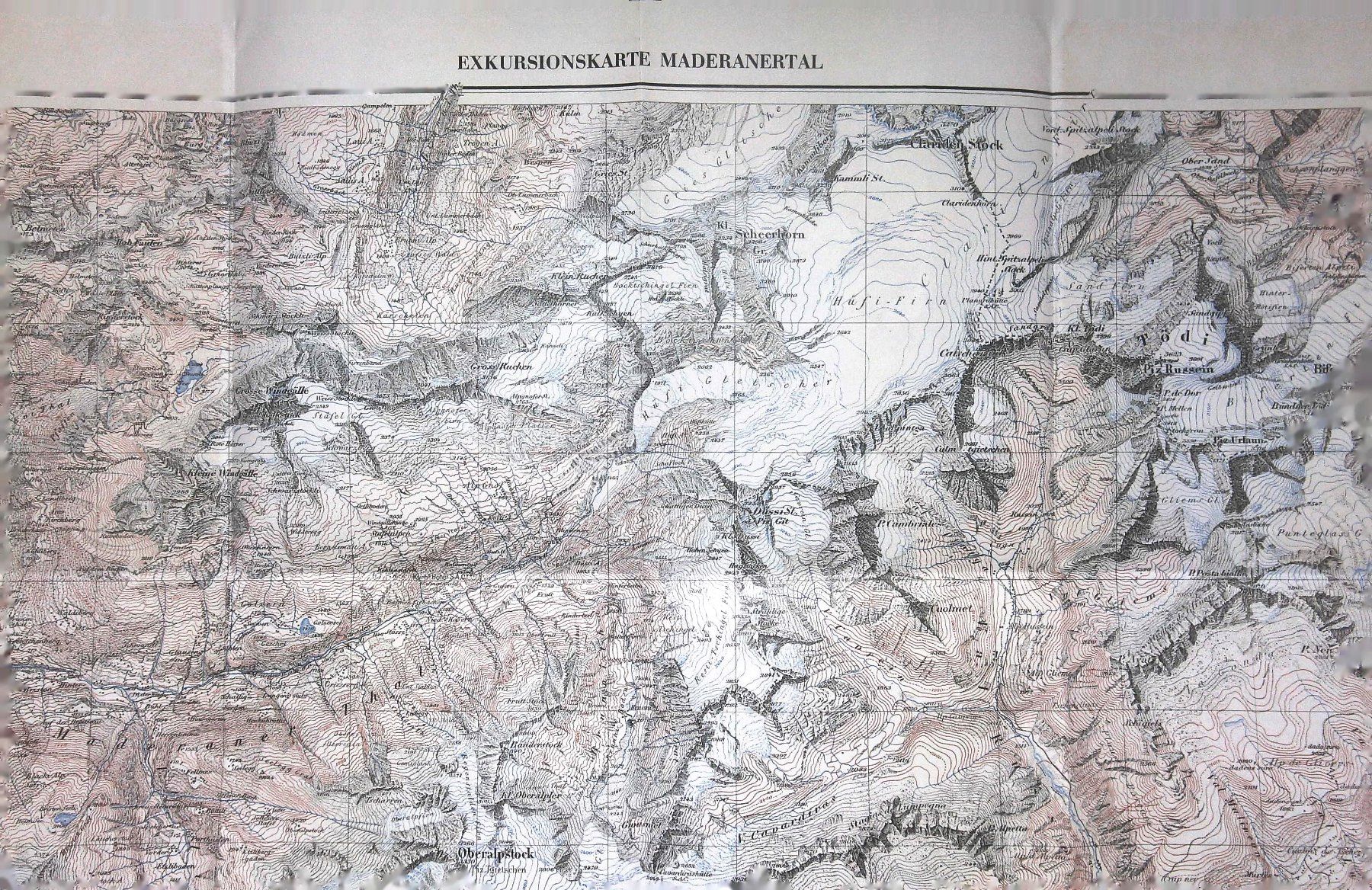 Incisioni: Maderanertal grosse Panorama von Georg Hoffmann 1865 – Usato da Rafz venduto da Helvet32 4