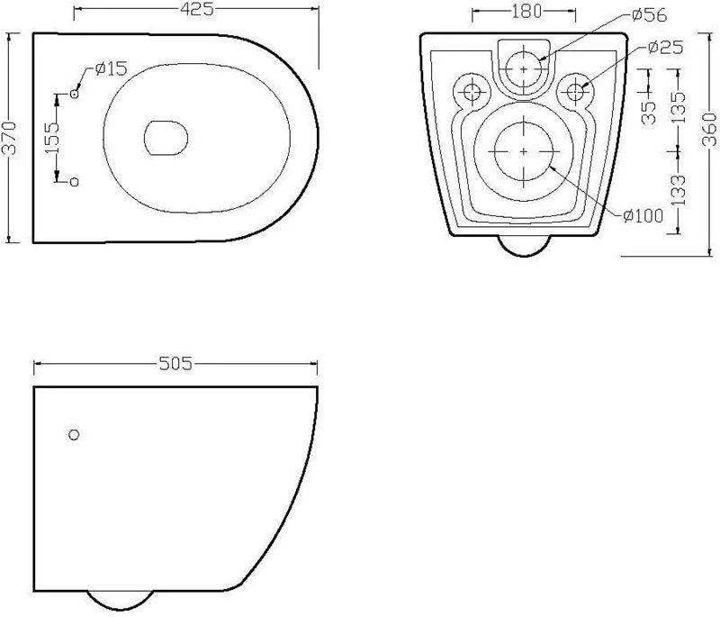 Riva WC: Wand-WC Rivo, spülrandlos mit Sitz – Nuovo e nell'imballaggio originale da Bolligen venduto da Casewise 7
