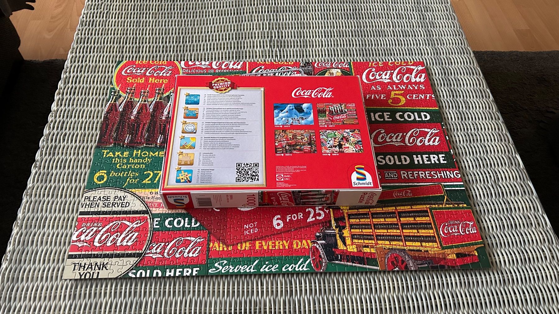 Puzzles: Schmidt Puzzle Coca Cola – 1000 Teile – Gebraucht aus Müllheim Dorf von jeney9 2