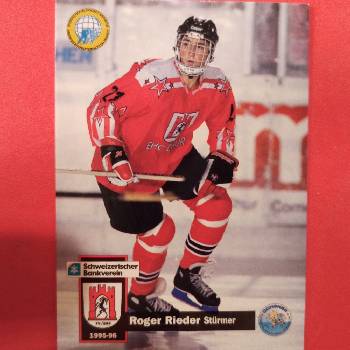 Carte collezionabili: Roger Rieder - EHC CHUR - 1995/96 – Usato da Dübendorf venduto da kb86_MOVIE