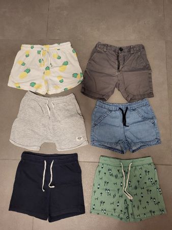 6x kurze Hosen für Jungs, Gr. 98