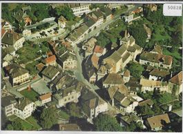 Vue aerienne de Romainmotier