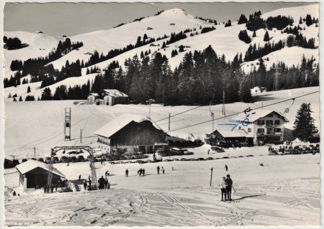 Cartes postales: Col des Mosses - Restaurant + Skilift Lécherette – D'occasion à Binningen par Mountainrider