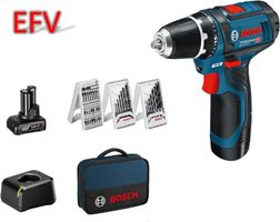 Bosch Professional 12V Akku Schrauber GSR 12V-15 + 4Ah Akku