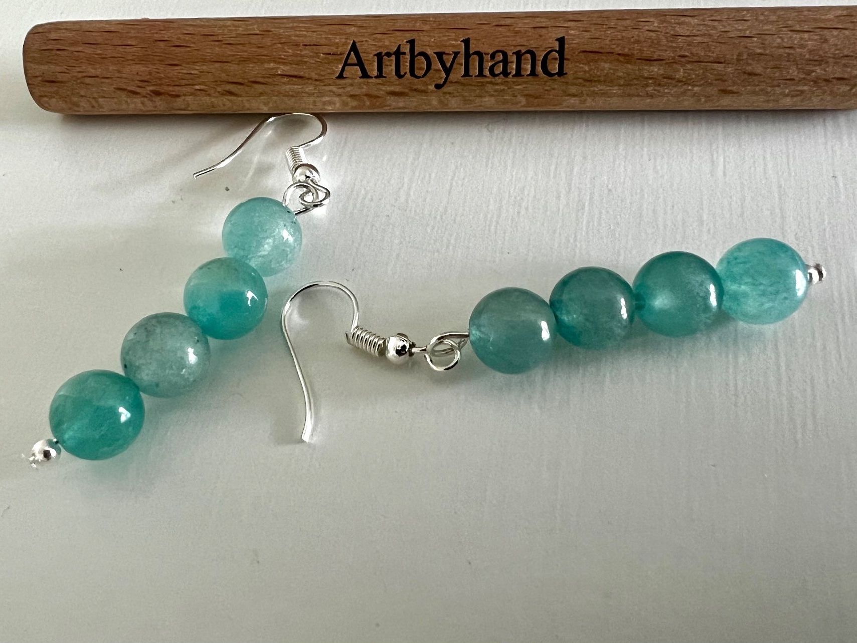 Orecchini pendenti & Orecchini a lobo: BEZAUBERNDE OHRHÄNGER SILBER 925 MIT AQUAMARIN PERLEN – Nuovo (secondo la descrizione) da Ruswil venduto da artbyhand 2